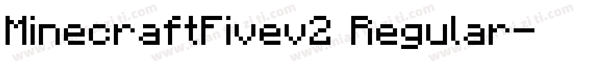 MinecraftFivev2 Regular字体转换